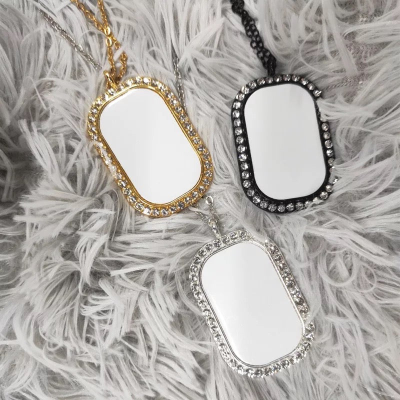 Sublimation Dog Tag Pendant and Necklace