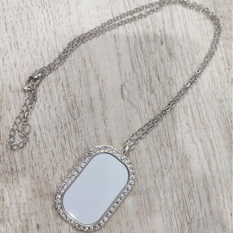 Sublimation Dog Tag Pendant and Necklace