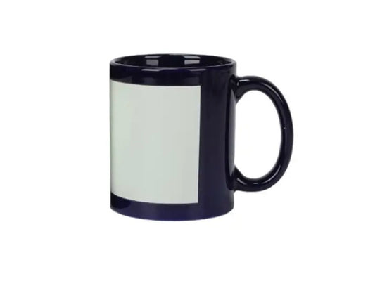 11 oz. Sublimation Coffee Mug with Printable White Area - Navy