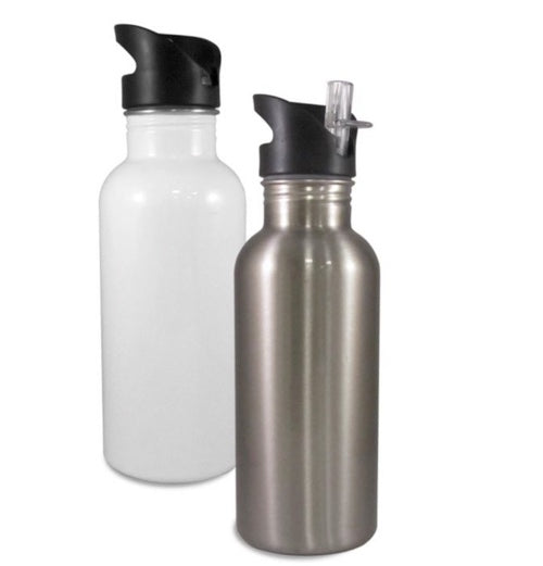 20oz Sports Straw Top Sublimation Water Bottle Tumbler